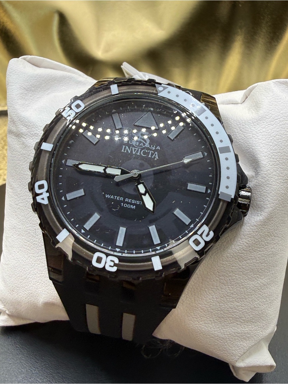 Invicta Black and White Dive-Style Men's Watch